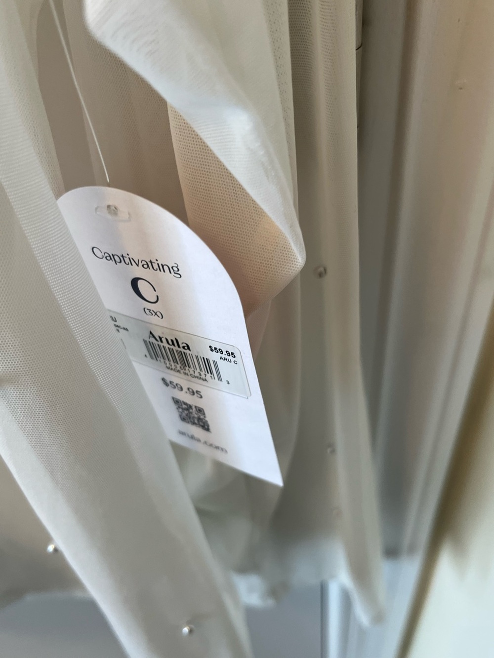 ARULA White sheer blouse